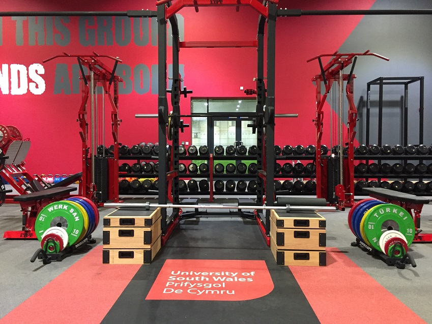 University of South Wales weight room by Power Lift